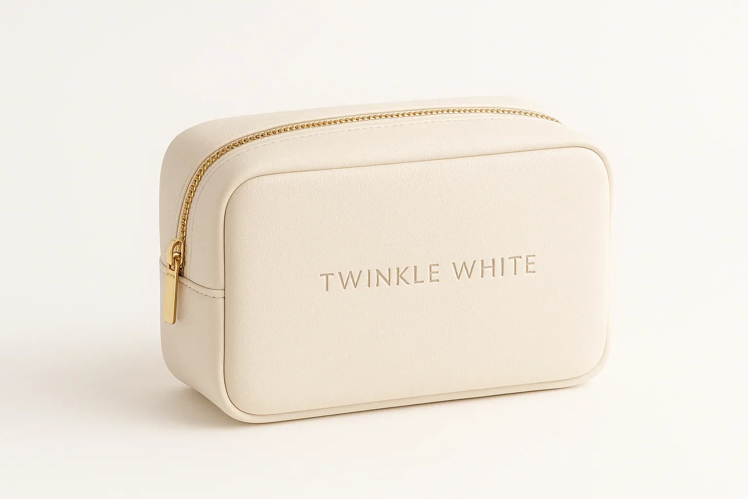 Twinkle White Luxury Cosmetic Bag